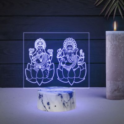 Lakshmi Ji And Ganesh Ji Night Lamp